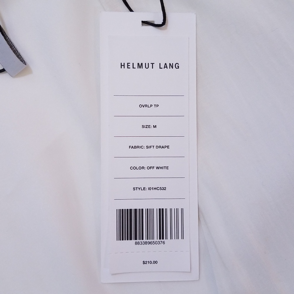 HELMUT LANG Soft Shroud Overlap Sleeveless Top NWT - Picture 7 of 8